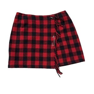 Vintage Liz Claiborne Wrap Skirt With Fringe